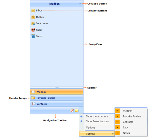 WPF Navigation Pane